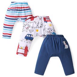 Babyhug Disney Cotton Interlock Full Length Diaper Leggings 101 Dalmations Theme - Multicolor-image-7