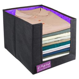 PrettyKrafts Shirt Stacker Closet Organizer , Shirts and Clothing Organizer , Exile Single , Purple-image-75