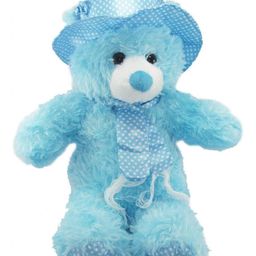 Tickles Standing Teddy with Cap Soft Stuffed Plush Toy Kids Boys & Girls Birthday Gift (Color: Blue Size: Length 60 cm)-image-85