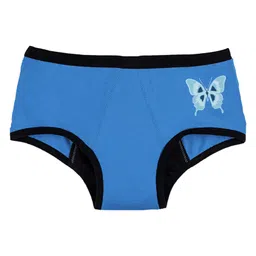 Plan B Cotton Blend Knit Butterfly Printed Reusable Period Panty - Blue-picture-21
