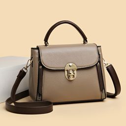 CORSICA Women Textured Structured Leather Satchel Bag-image-19