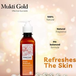 Axiom Set Of 3 Mukti Gold Pearly Body Wash With Aloevera - 250ml Each image 4