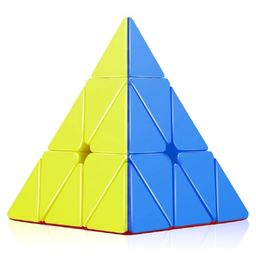 SVE Cube Combo Set of Pyraminx & Mastermorphix Cube High Speed Stickerless Magic Cube Puzzle  Multicolor image 2