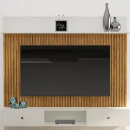 HEXA RED White Wall Mounted Wood TV Entertainment Unit-image-37