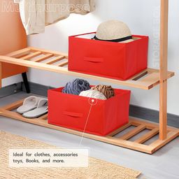 Aura Red Set of 4 Regular Drawer Organiser Organisers image 4