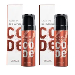 Wild stone Men Set of 2 Code Copper No Gas Body Perfume Deodorants - 150 ml Each image 1