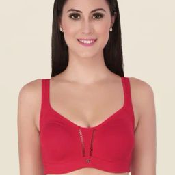 Soie Red Non Padded Non Wired Seamless Bra-image-32