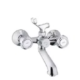 Plato Metalic Finish Half Turn Forged Fitting Encore Wall Mixer With Crutch, E 013-image-89
