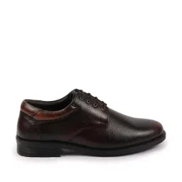 Fausto Men's Dark Tan Derby Shoes-image-49