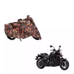 Auto Pearl Waterproof Two Wheeler Cover For Yamaha VMAX (Green & Multi Color)-image-2
