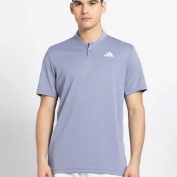 Adidas Purple Regular Fit Sports T-Shirt-image-22