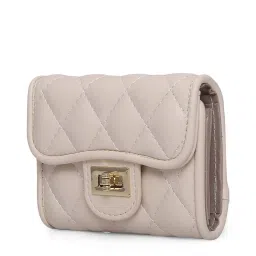 Inc.5 Beige PU Textured Wallet image 1