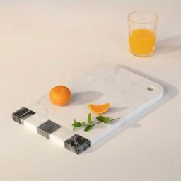 ellementry Lithe White Wooden Rectangular Chopping Board - Set of 1-image-66