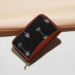ZOUK Black Printed Zip Around Wallet for Women image 1
