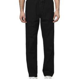 Octave Black Cotton Regular Fit Trackpants-image-33
