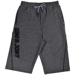 Gini & Jony Kids Grey Printed Shorts-image-68