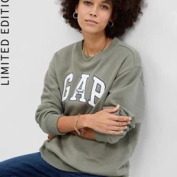GAP Green Regular Fit Embroidered Sweatshirt-image-40