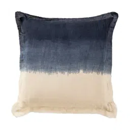 Home4U Blue & White Linen Cushion Cover-image-89