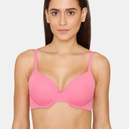 Zivame Pink Under Wired Padded T-Shirt Bra-picture-49