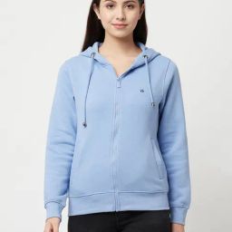 Crimsoune Club Blue Zipper Hoodie-picture-4