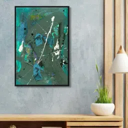 999Store Multicolor Canvas Wall Painting Panel With Fibre Frame-41