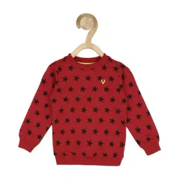 Allen Solly Kids Red Printed Full Sleeves Sweatshirt-image-27