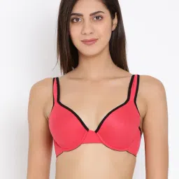 Clovia Red Full Coverage Bra-picture-3