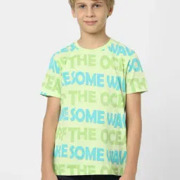 Jack & Jones Junior Light Green Printed T-Shirt-picture-43