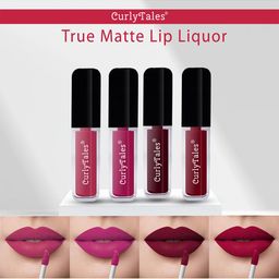 CurlyTales Set of 4 True Matte Lip Color 4 ml - Shade 02, 12, 13, 14-41