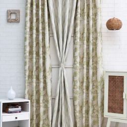 Ariana Pista Polyester Long Door Curtains - Set of 3-image-4