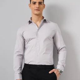 celio* Grey Slim Fit Shirt-image-11