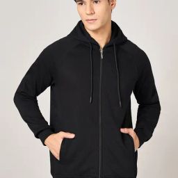 Sf Jeans By Pantaloons Black Regular Fit Hooded Sweatshirt-picture-18