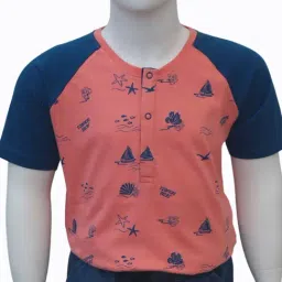 ZACH &KIKI Boys Multi-Color Cotton Printed T-Shirt-picture-44