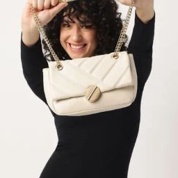 Fastrack CL7 White Quilted Medium Sling Handbag-image-23