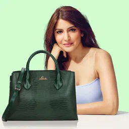 Lavie Liz Tallon Green Synthetic Textured Handbag image 1