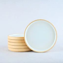 BlackCarrot Beige & White Stoneware Full Plates - Set of 6-22