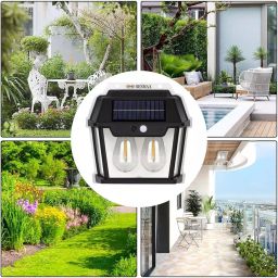 RENMAX Solar Powered Plastic 2000 mAh Li-ion Wall Light with Sensor & Dual LED Bulb, RM-SSL-HW999-01 image 4