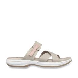 Skechers Women's BAYSHORE - TAKE IT EASY Taupe Cross Strap Sandals-image-30