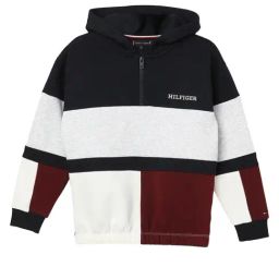 TOMMY HILFIGER Red White Blue Coloblock Archive Fit Zip Thru-picture-23