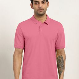 NOBERO Men Solid Polo Collar Cotton T-shirt-picture-12