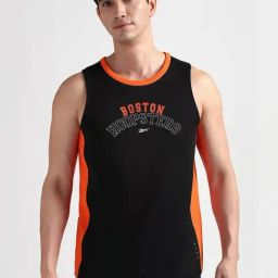 Reebok Black Regular Fit Printed Tank Tee-image-85