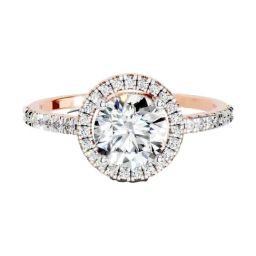 Sparkles Lab Grown Diamond 14k (585) Rose Gold Ring Women-image-25