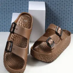 Doubleu Women's Bronzo Metal Casual Sandals-image-91