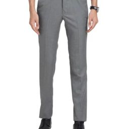 Turtle Grey Slim Fit Trousers-image-29
