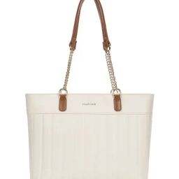 Fastrack White Quilted Medium Tote-picture-15