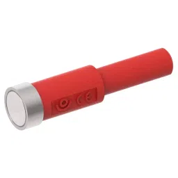 CAL TEST ELECTRONICS 10MM MAGNETIC CONN, 4MM JACK, 4A, RED, CT3880-2-26