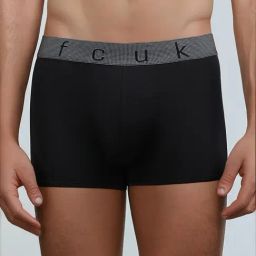 FCUK Multi-Color Polyamide Solid Trunks Pack of 2 image 4