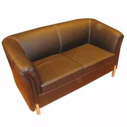 Divano Modular DM981 2 Seater Leatherette Office Sofa, Brown-picture-18