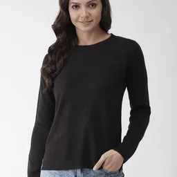 Marks & Spencer Women Black Solid Sweater-picture-25