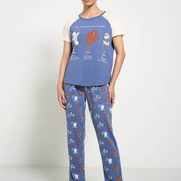 Dreamz by Pantaloons Women Printed Pure Cotton Night suit-picture-17
